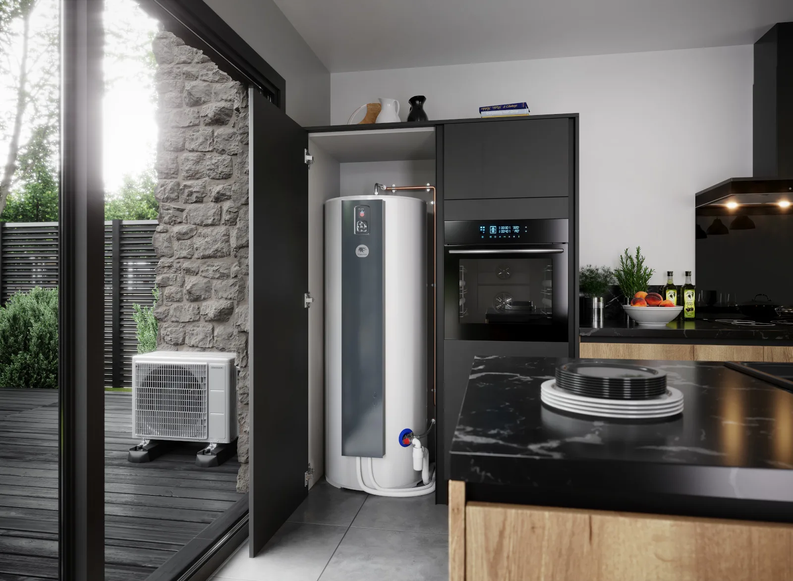 Chauffe-eau thermodynamique Thermor Aeromax Split 3, 270 L