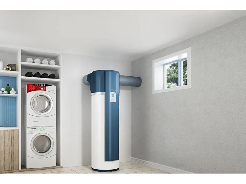 Chauffe-eau thermodynamique en buanderie — France