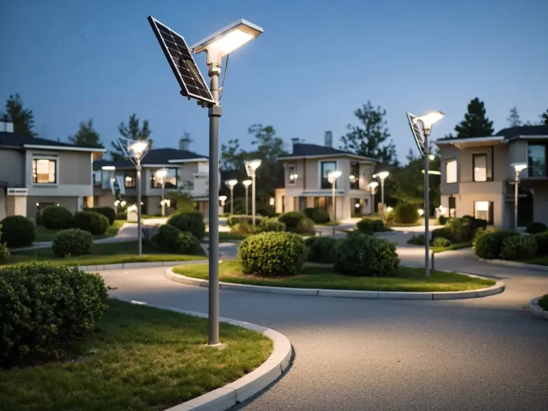 Candélabres solaires autonomes dans une copropriété — France