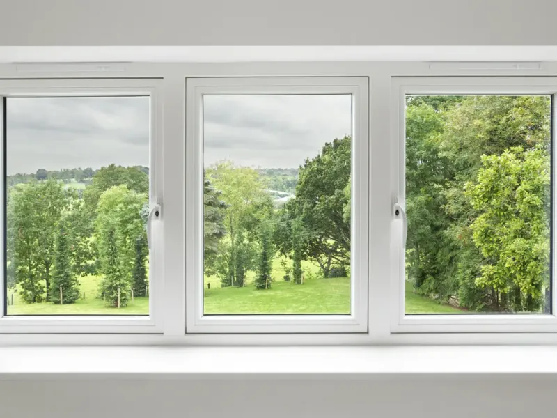 Fenêtres double vitrage posées dans une maison — France