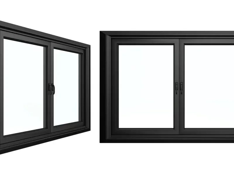 Fenêtres coulissantes en aluminium double vitrage — France