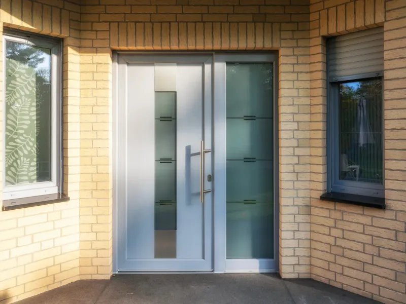 Porte d'entrée PVC vitrée — France