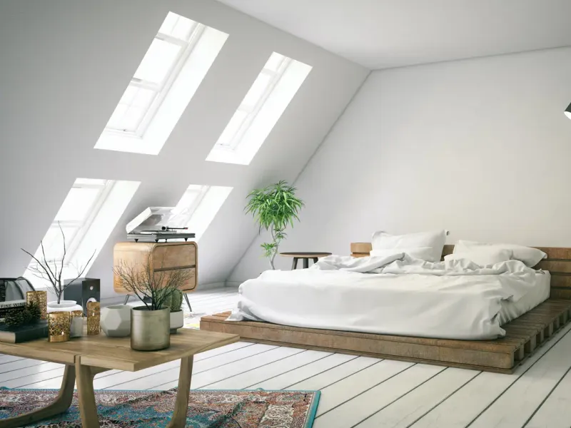 Chambre en comble aménagé, confort thermique — France