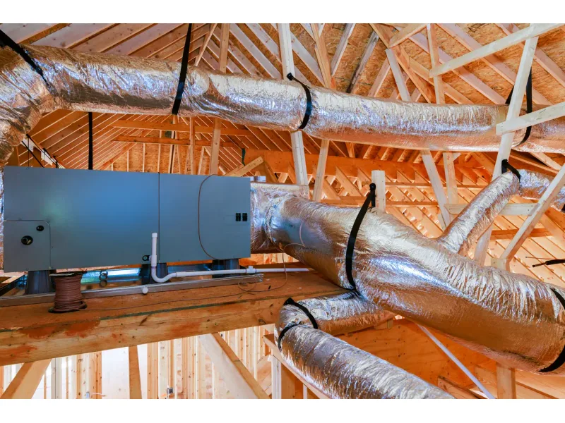 Caisson de VMC installé en combles — France