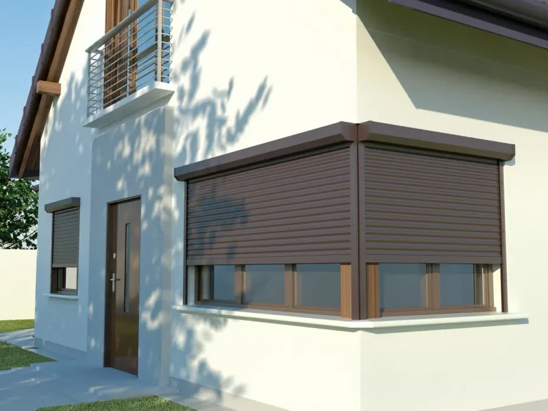 Volets roulants d'une maison individuelle — France